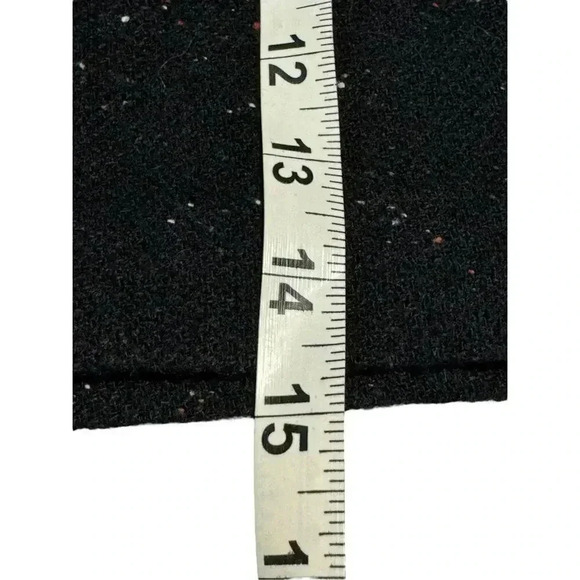 Banana Republic Petite 0 Wool Blend Black Mini Skirt With Speckled Design - Picture 5 of 6